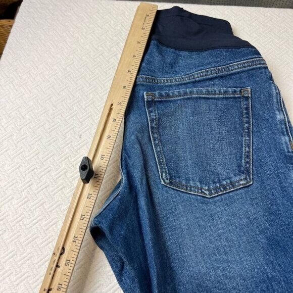 Old Navy Maternity Size 0 Small XS Extra High Rise Straight Full Panel Jeans - Picture 10 of 12